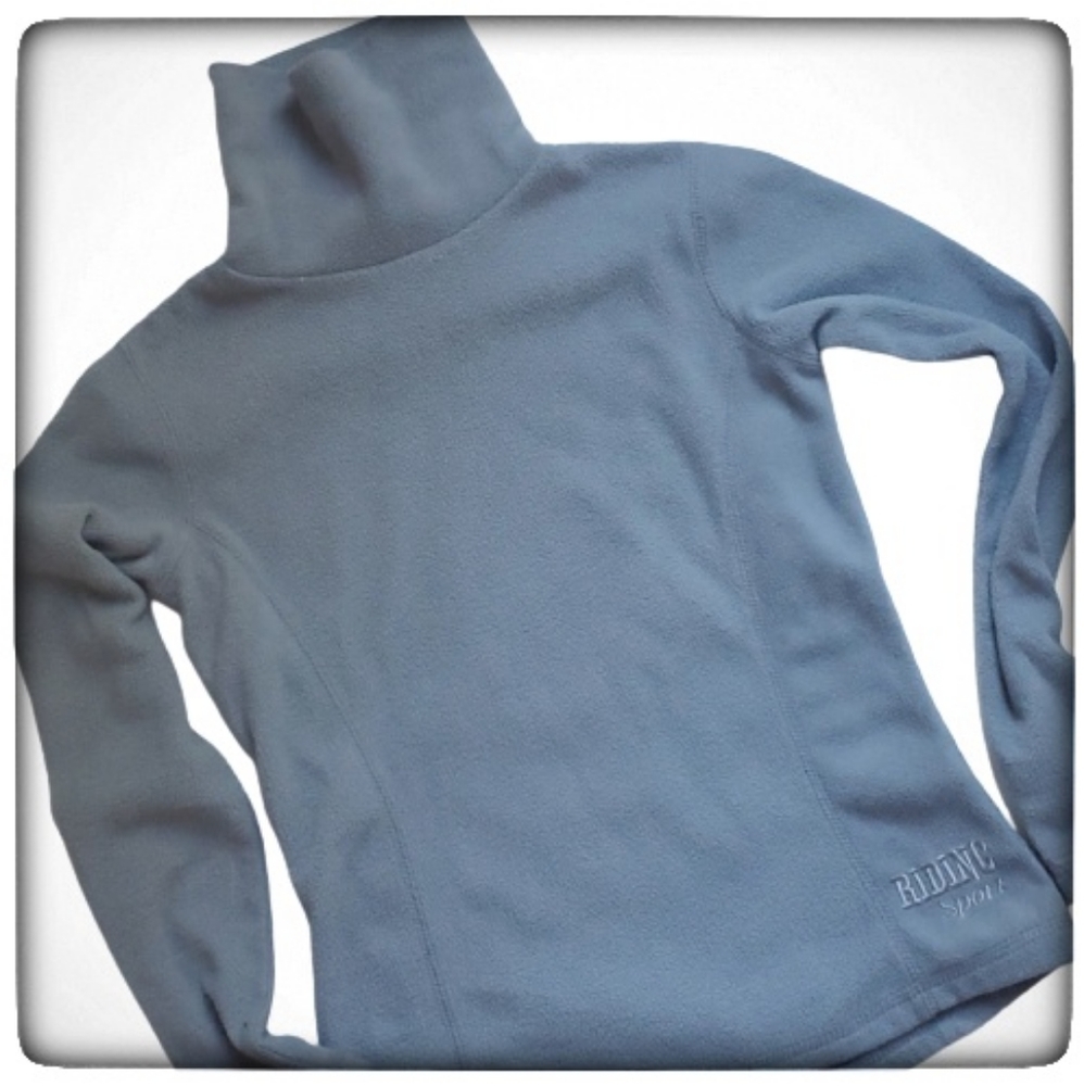 Dover Saddlery Gray Horse Riding Fleece-Youth S